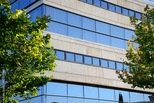 Facade of the Social Security of Ciudad Real, Spain.