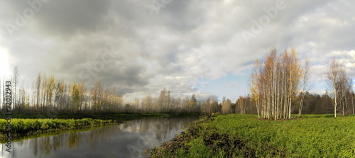 Autumn landscape .
