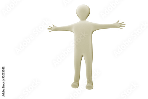 Illustrations figure with outstretched arms