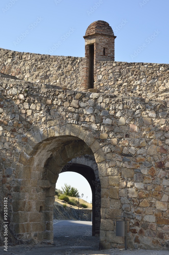 Medieval gate in the village of Marvao, Portugal