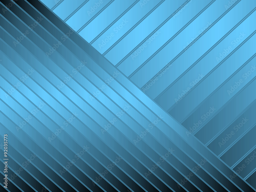 Fototapeta premium Niebieskie ukośne paski