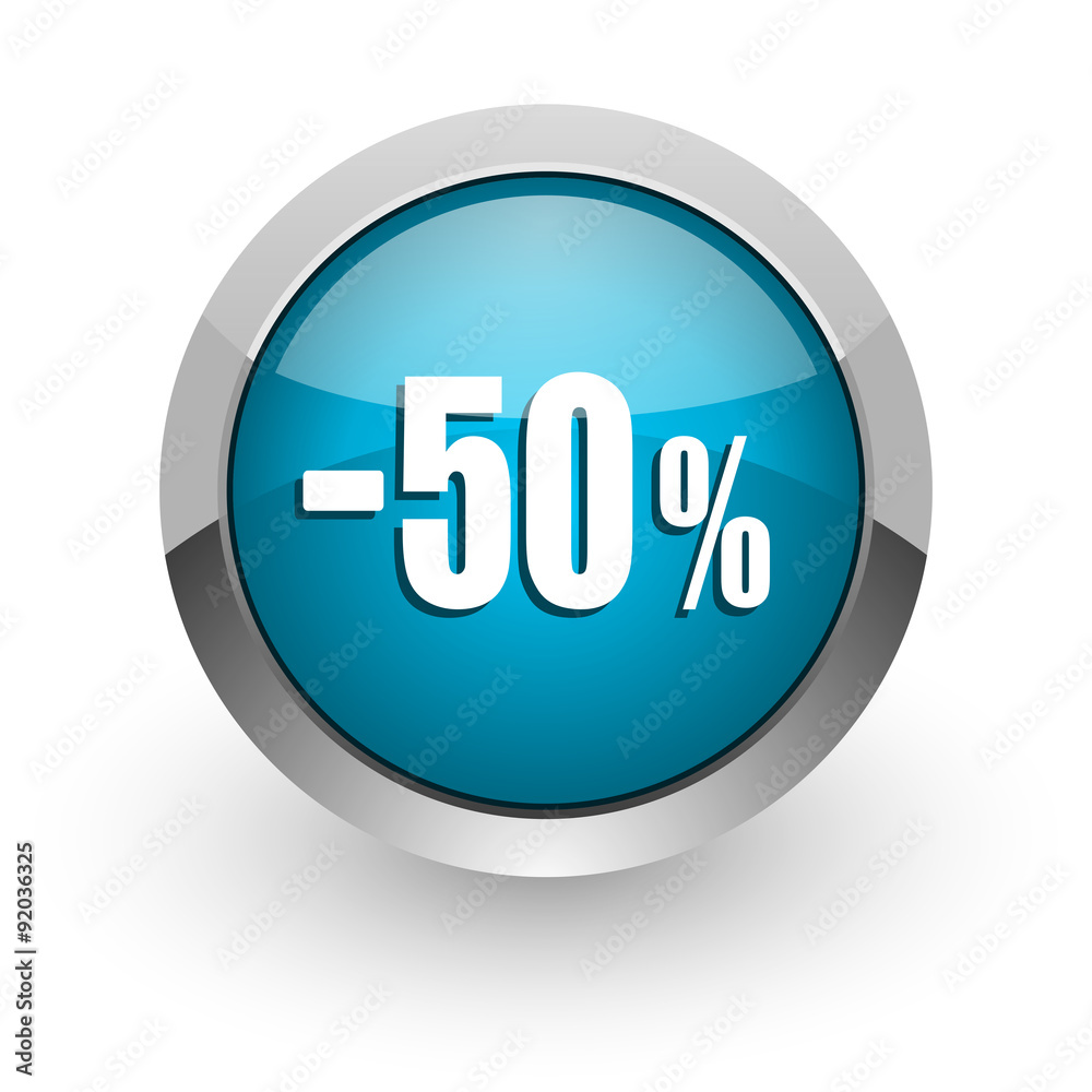 50 percent sale retail icon