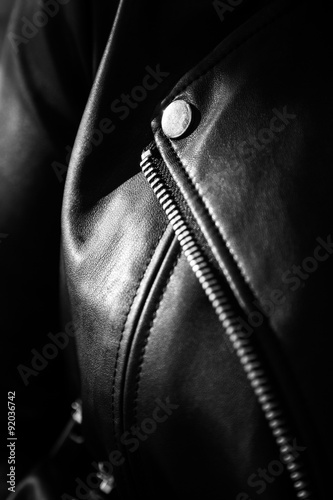 Rivets leather jacket