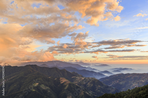 Fototapeta Naklejka Na Ścianę i Meble -  The famous Hehuan Mountain of Taiwan