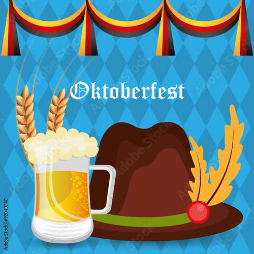 Germany cultures and oktober fest design.