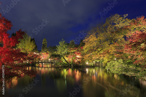 Superb view, fall color at Eikando Zenrinji, Japan in the autumn