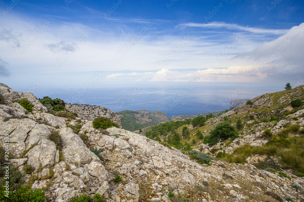 Fototapeta premium Beautiful view of Sierra de Tramuntana, Mallorca, Spain