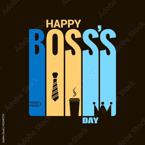 boss day holiday design vector background