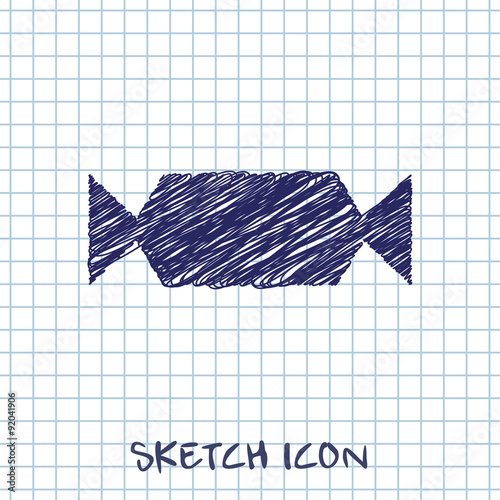 Vector candy icon. Food icon. Eps10