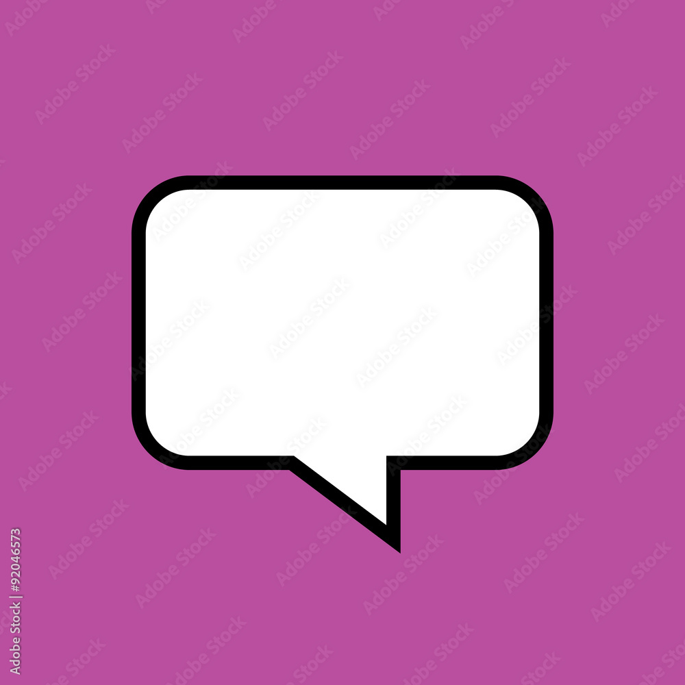 Speech bubble icon. One of set web icons Speech bubble icon. One of set web icons