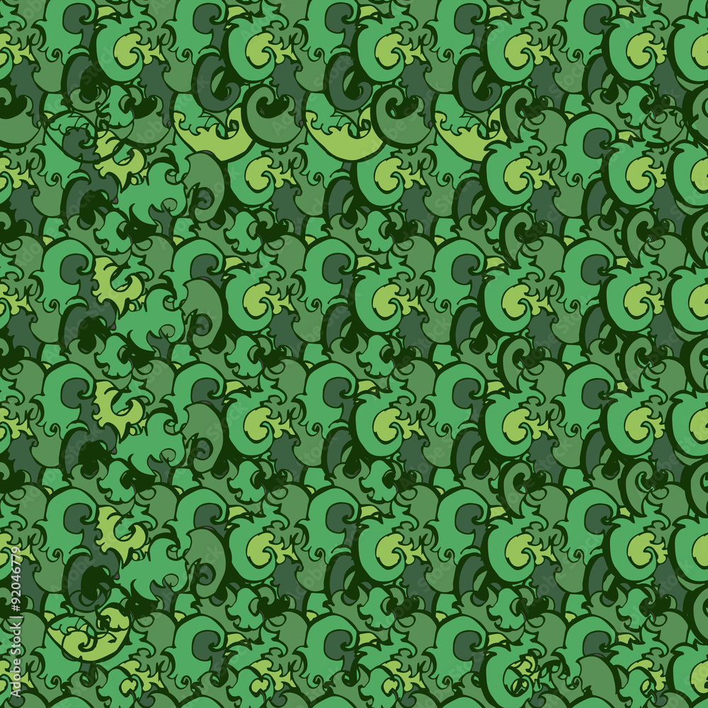Green plants pattern. Seamless vector. Green plants pattern. Seamless vector.