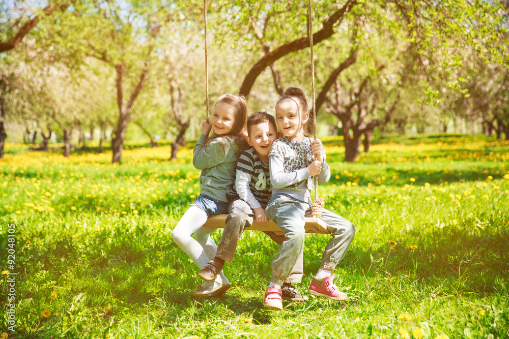children rest in the garden children rest in the garden