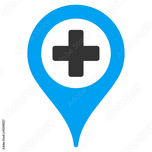 Hospital Map Pointer Icon