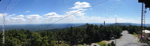 View from observation tower on Cheaha Mountain, Alabama photo