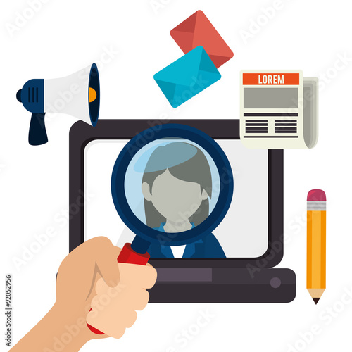 Blog and blogger social media design