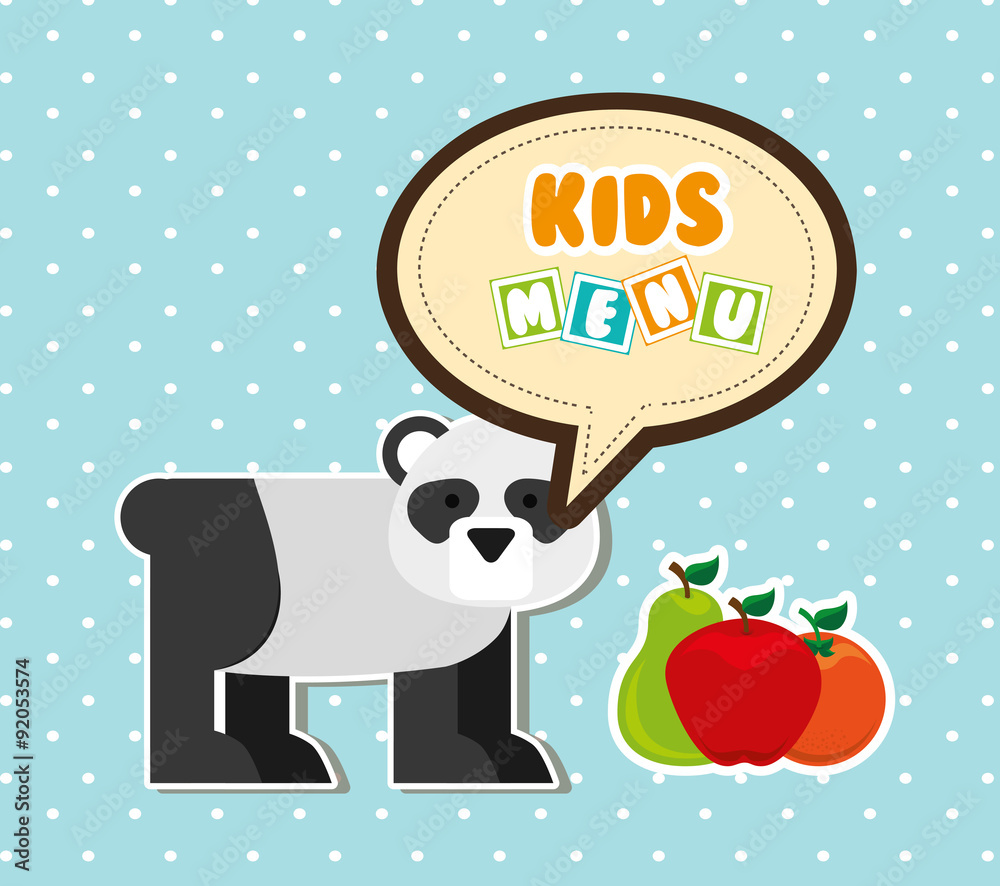 Naklejka premium kids menu