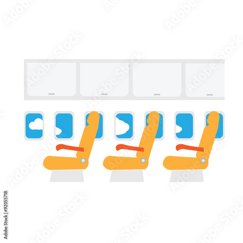 Airplane cabin seats