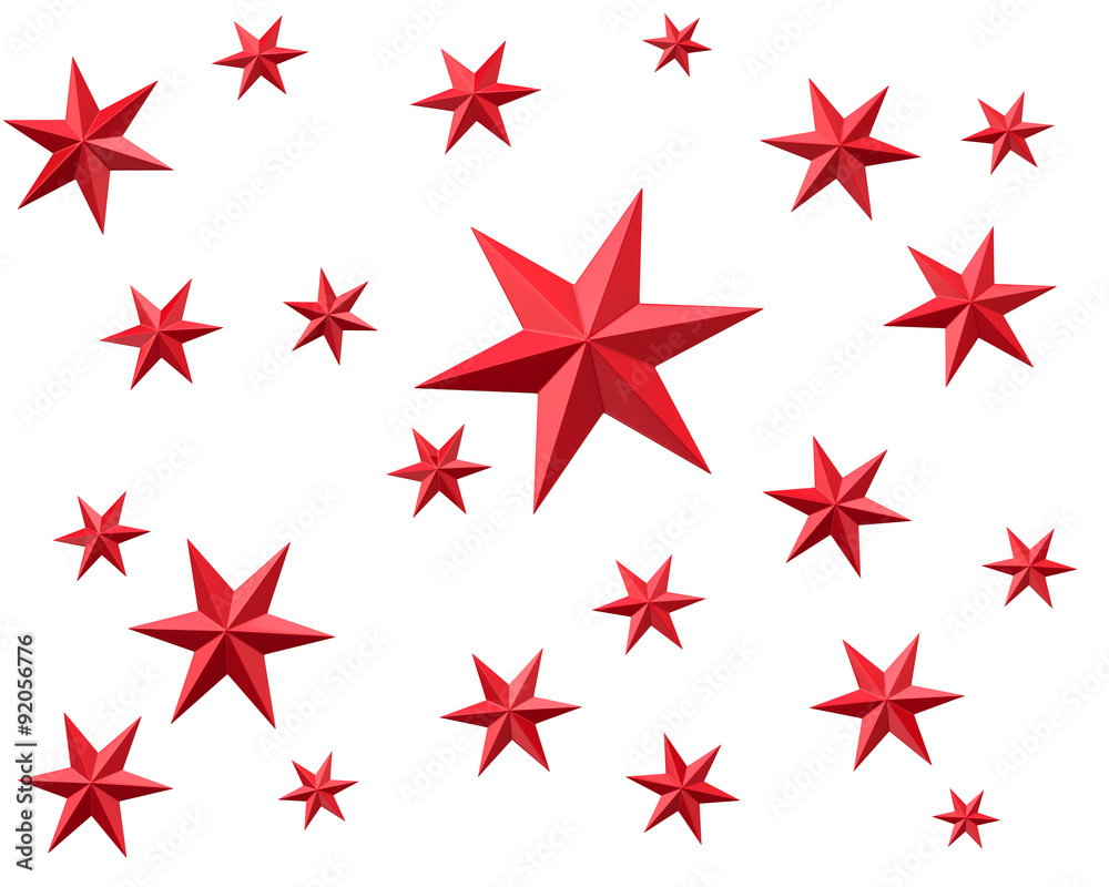 Background with red stars Background with red stars