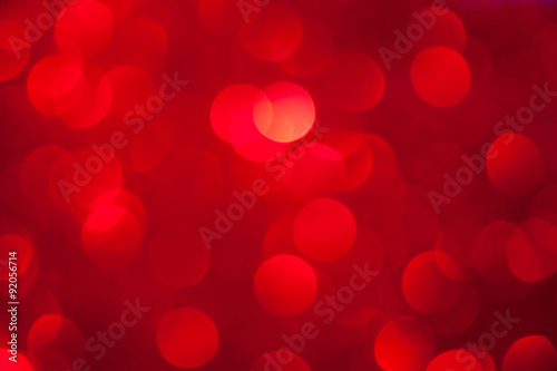 red  bokeh background