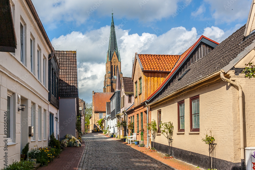 Obraz premium 0440 Schleswig - Blick auf den Dom