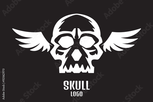 skull logo wings