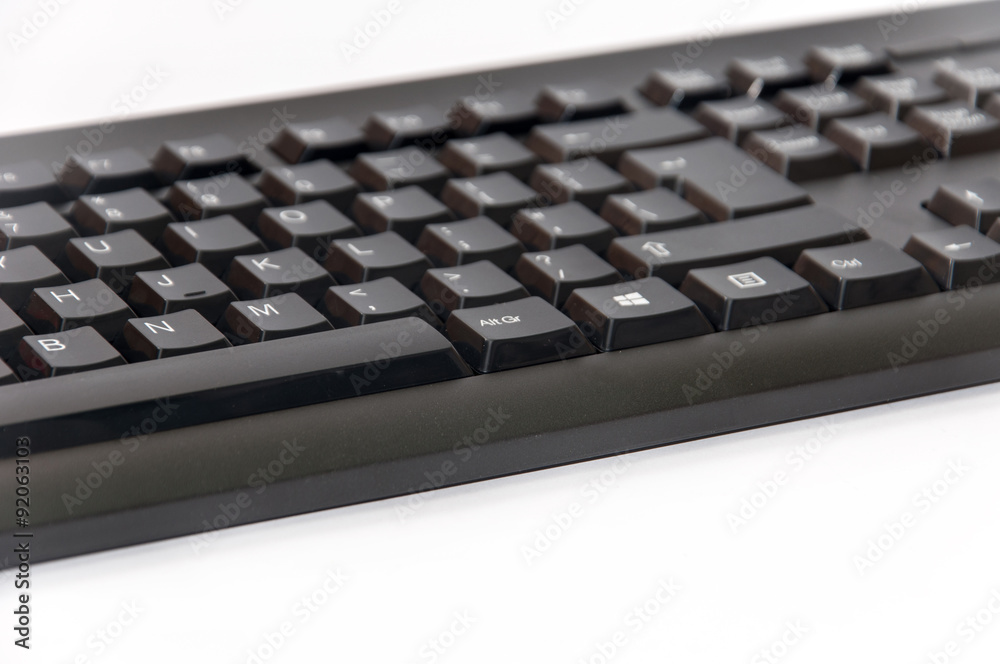 Wireless black computer pc keyboard Wireless black computer pc keyboard