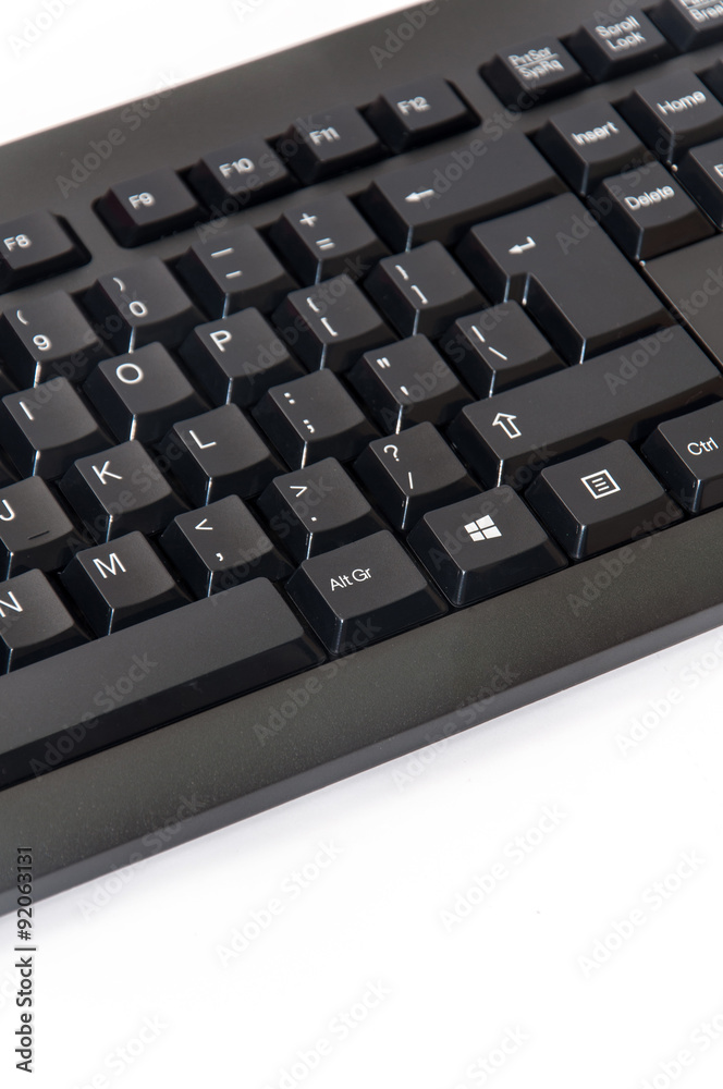 Wireless black computer pc keyboard