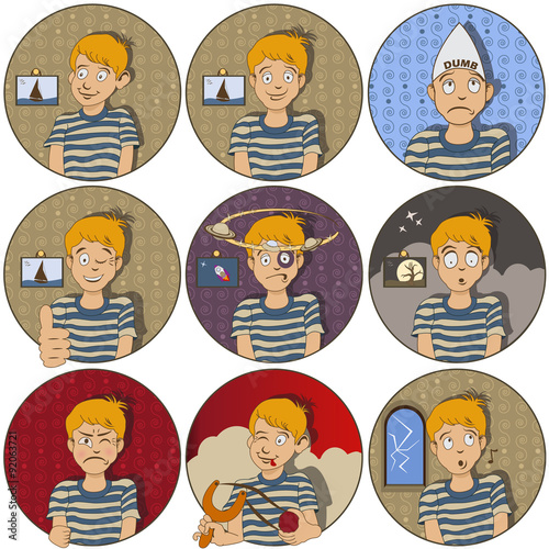 face expressions - a kid