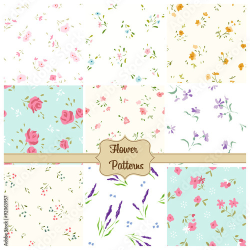 Flower patterns set