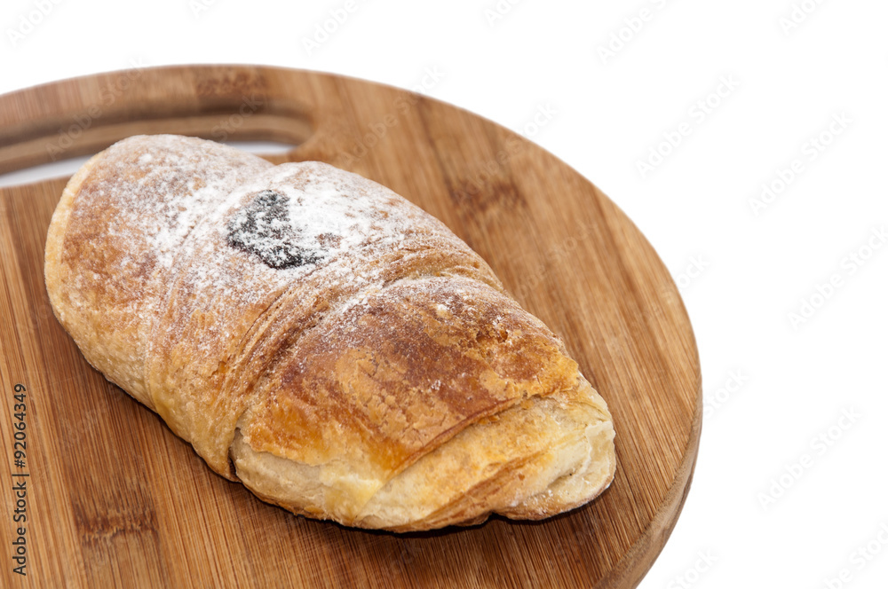 Puff pastry with powdered sugar Puff pastry with powdered sugar