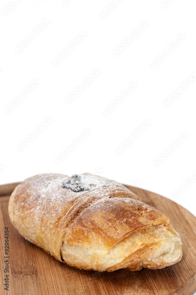 Puff pastry with powdered sugar