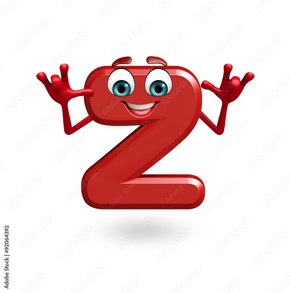 Obraz premium Cartoon Character of alphabet Z