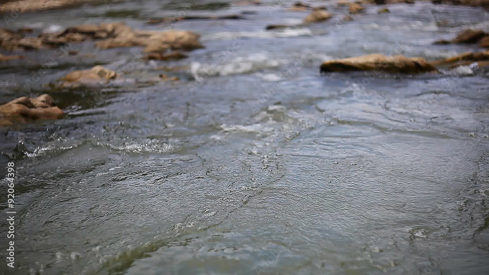 stream clear mountain river over rocks stream clear mountain river over rocks