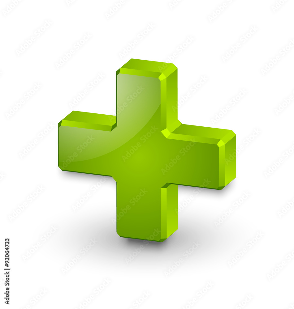 Obraz premium Plus or medical cross symbol