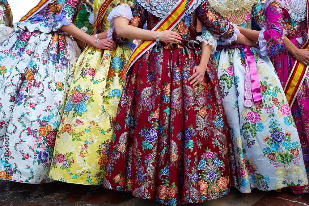 Unknown falleras dress from Valencia Fallas fest