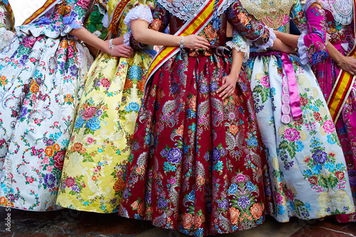 Unknown falleras dress from Valencia Fallas fest photo