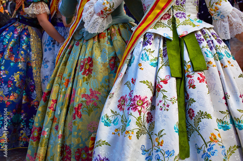 Unknown falleras dress from Valencia Fallas fest