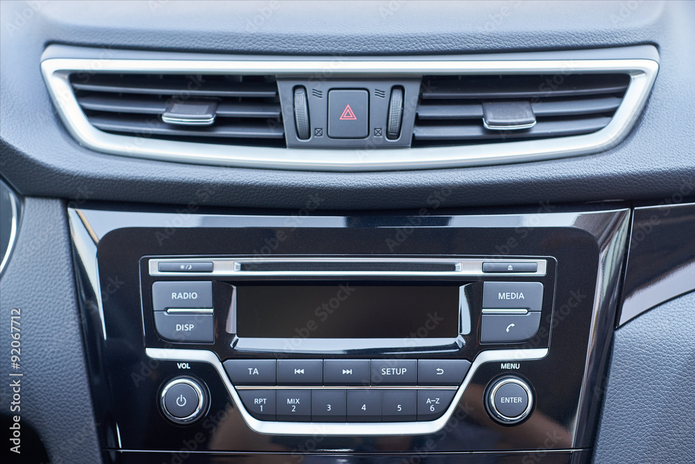 Fototapeta premium Console panel of the car