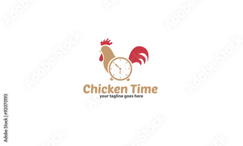 Chicken Time Logo Template