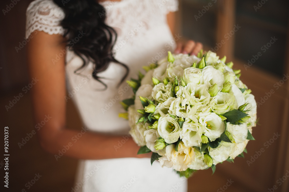 bouquet in hands of the bride bouquet in hands of the bride