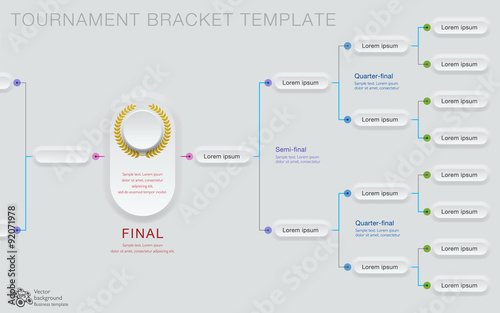 Vector Graphic #Tournament Bracket