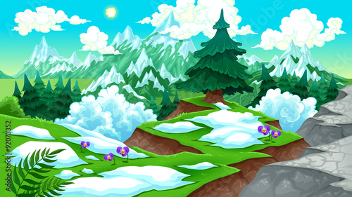 View on the mountains