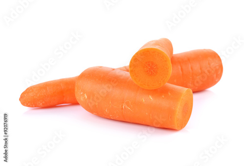 carrots isolated on white background