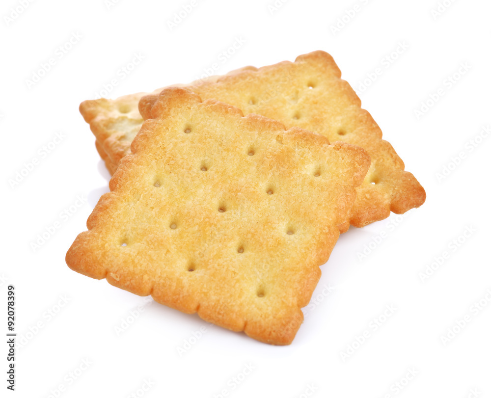 Cracker isolated on white Cracker isolated on white