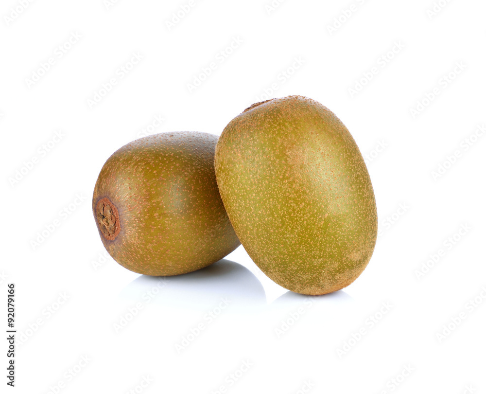Yellow kiwi fruit isolated on white background Yellow kiwi fruit isolated on white background