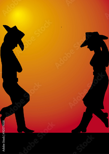 Pareja de vaqueros