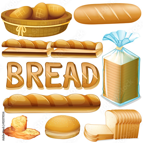 Bread in various kinds