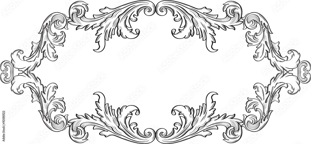 Orient acanthus art good frame