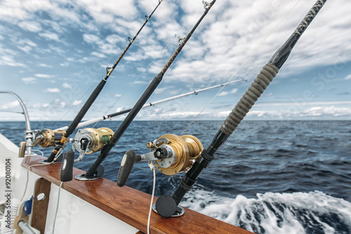 Canvas Print Fishing rods