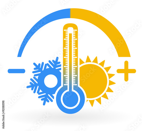 climatisation thermomètre plus moins